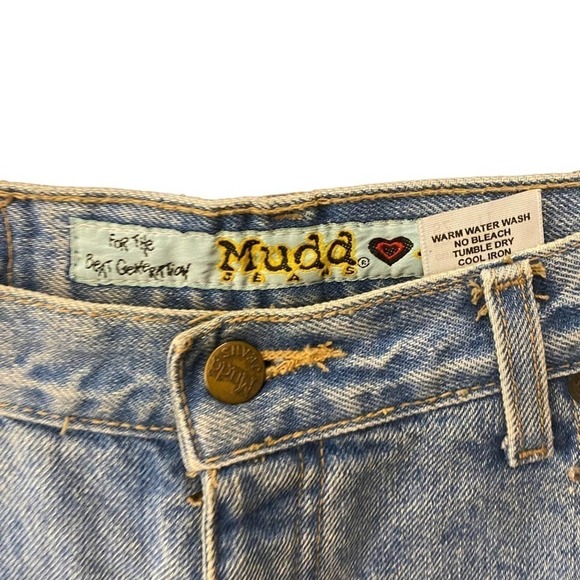 Vintage Y2k Light wash Patch rose boot cut jeans size 11 high rise - Picture 10 of 13